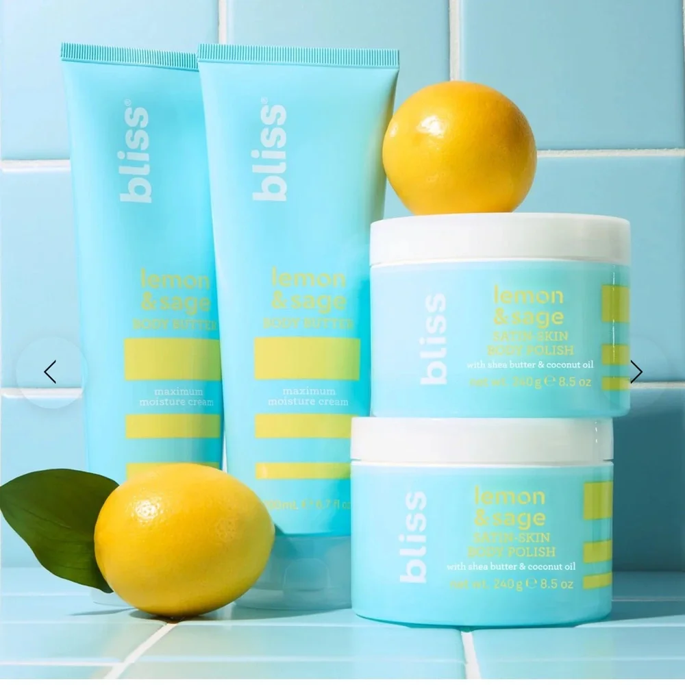 Bliss Lemon+Sage Body Butter maximum moisture cream 6.7 oz sealed